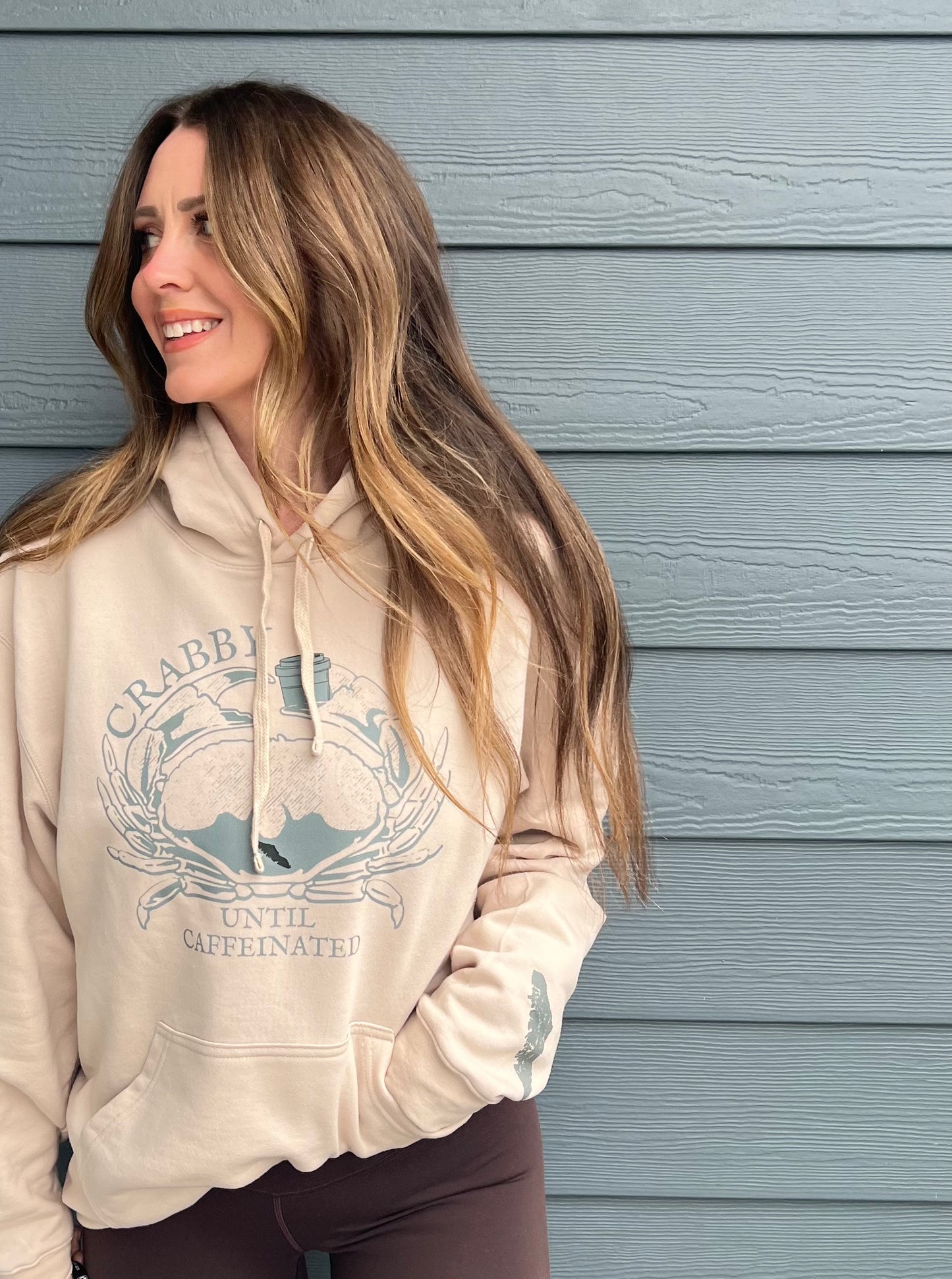 Crabby Until Caffeinated Hoodie