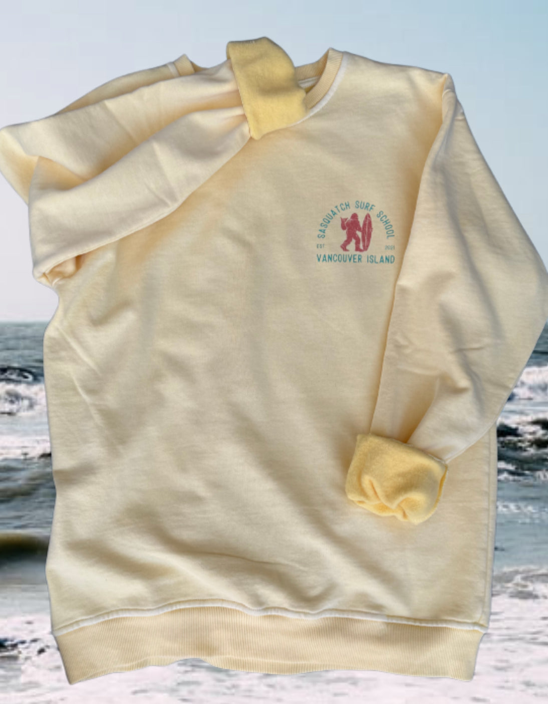 Sasquatch Surf School Vintage Crewneck