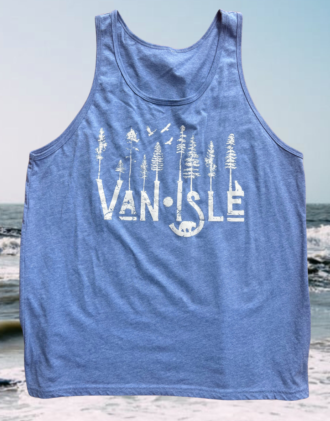 Men’s Tri Blend Written In The Trees Tank