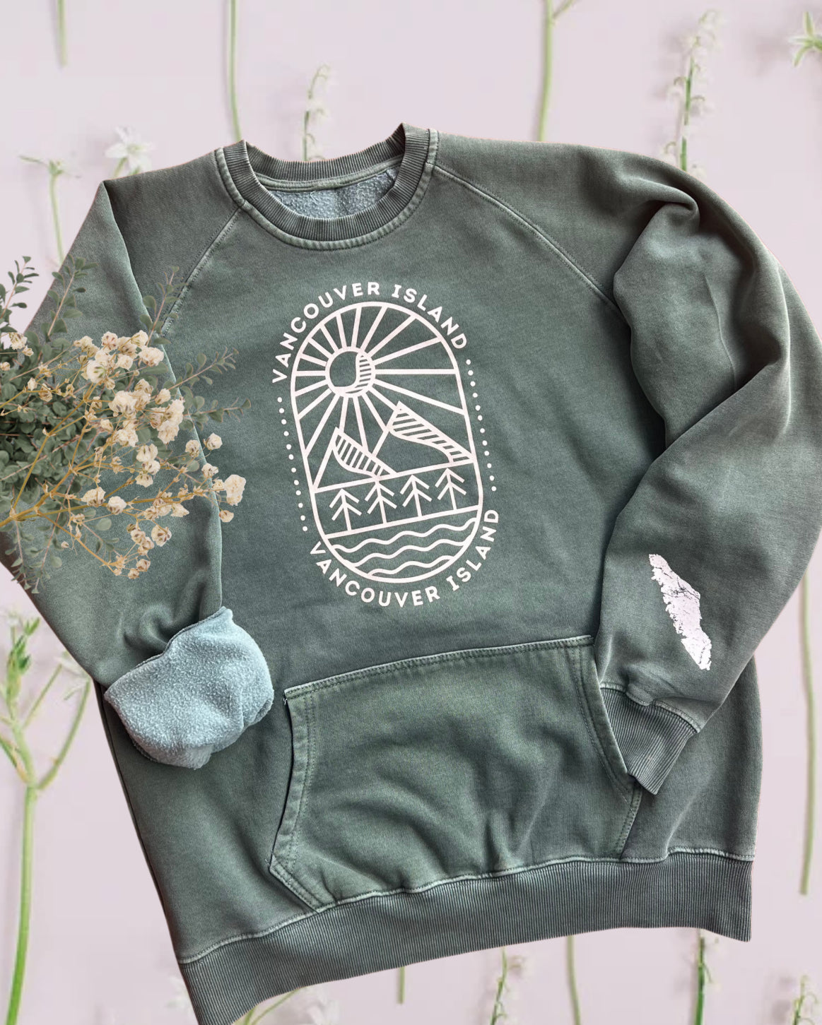 Vintage Island Pigment Dyed Pocket Crew