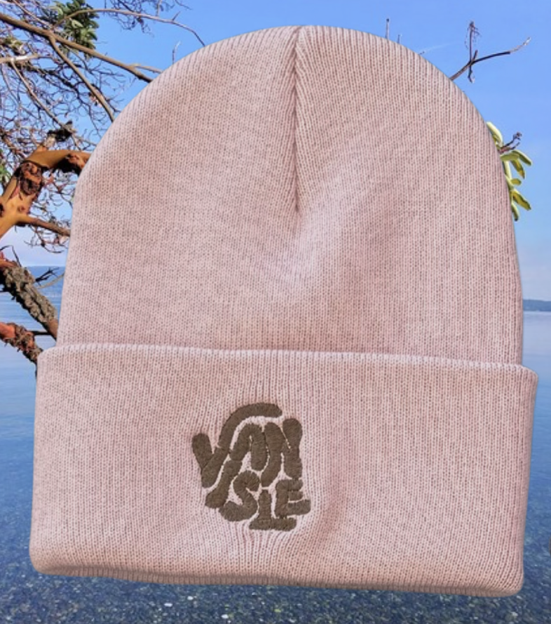 Dusty Pink Van Isle Cuff Beanie | Lincoln&Grae