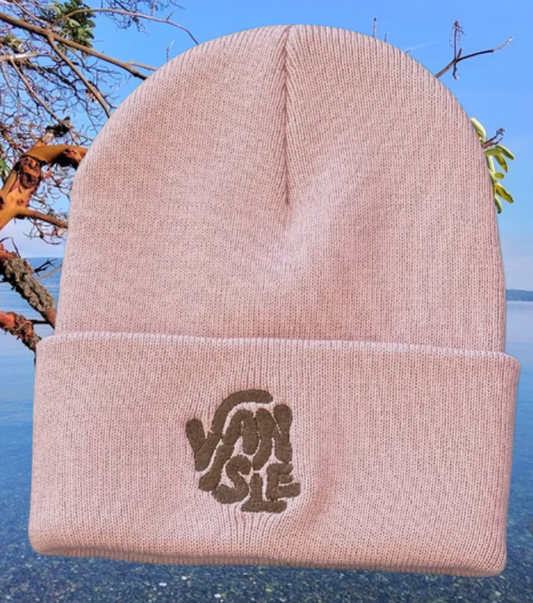 Dusty Pink Van Isle Cuff Beanie | Lincoln&Grae