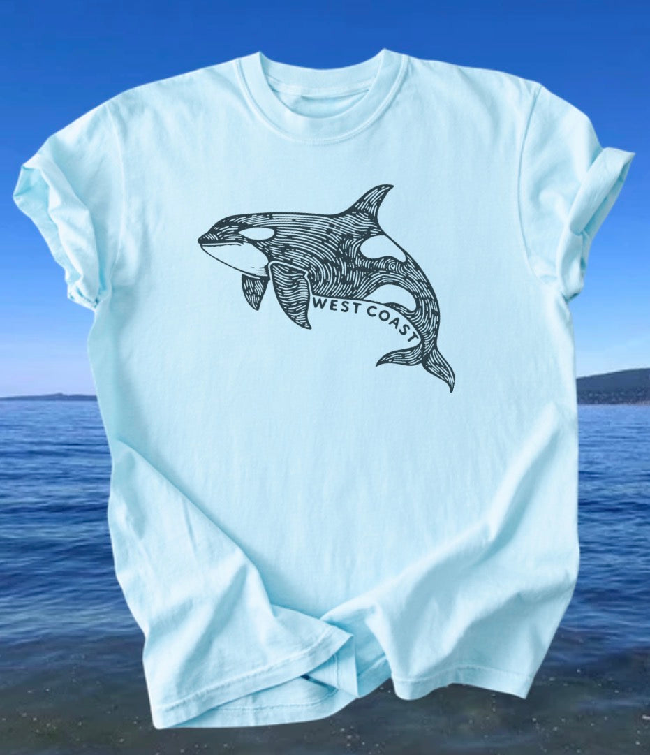 West Coast Van Isle Orca Tee | Lincoln&Grae