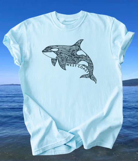 West Coast Van Isle Orca Tee | Lincoln&Grae