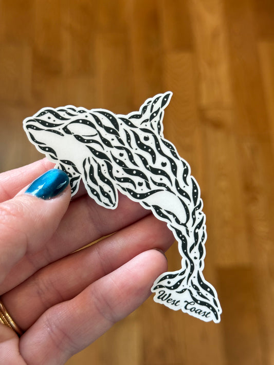 Kelp Orca Sticker 3.00”