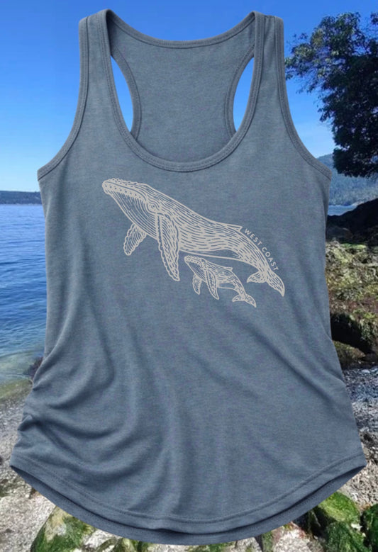 West Coast Van Isle Humpback Women’s Bamboo Tank | Lincoln&Grae