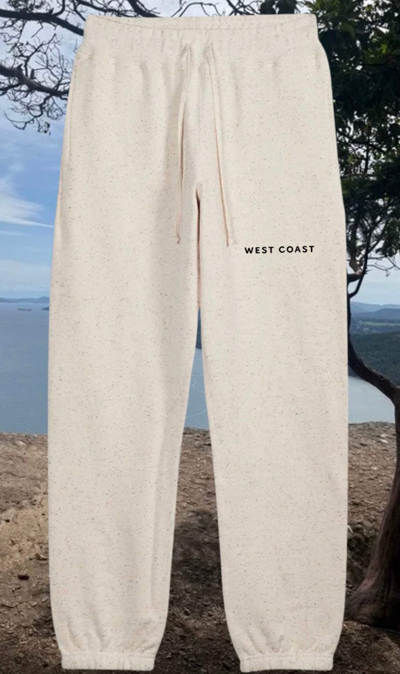 Ivory Speckle West Coast Sweatpants | Lincoln&Grae