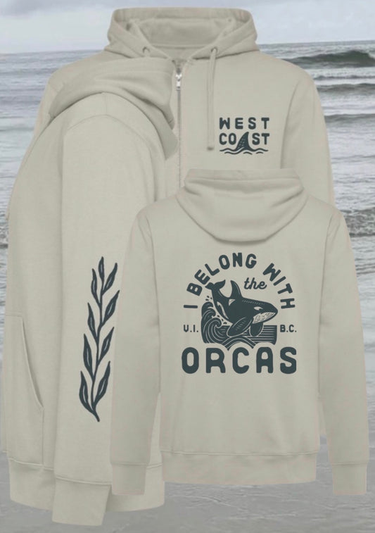 I Belong With The Orcas 2.0 Zip
