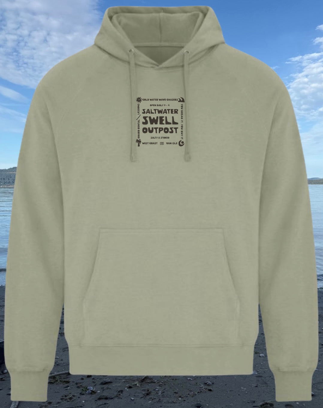 Vancouver Island Saltwater Swell Lightweight Hoodie | Lincoln&Grae