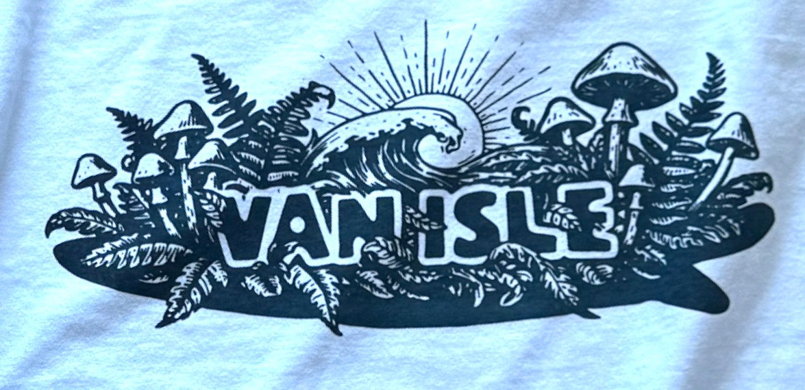 Vancouver Island Surf The Forest Ladies Cropped Tee | Lincoln&Grae