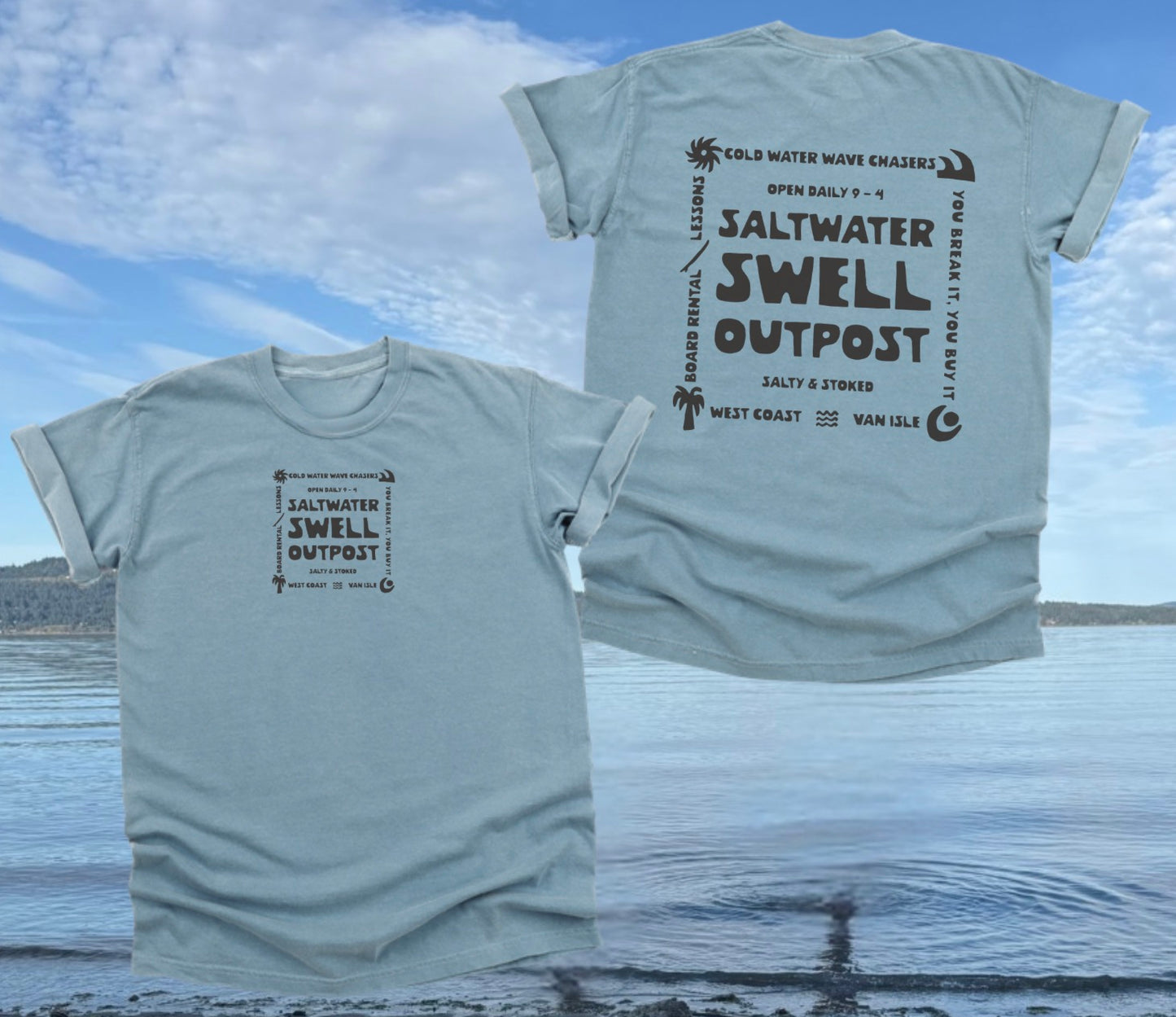 Vancouver Island Saltwater Swell Tee | Lincoln&Grae