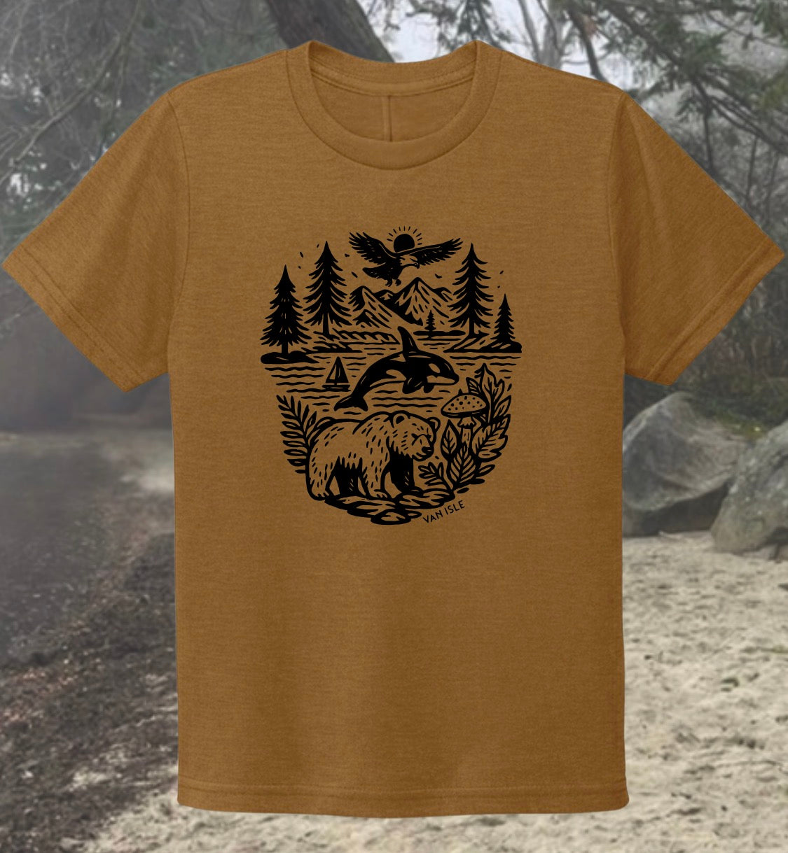 Vancouver Island Creatures Organic Cotton Youth Tee | Lincoln&Grae
