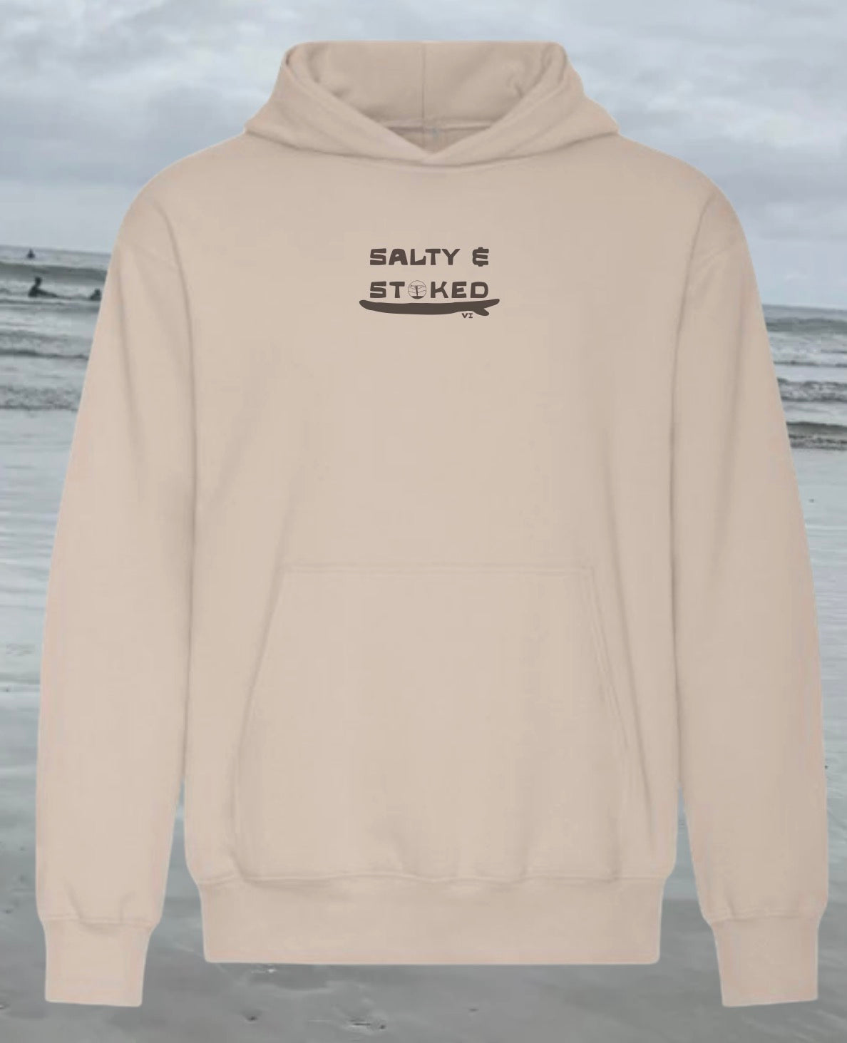 Salty & Stoked Ladies Hoodie & Unisex Hoodie | Lincoln&Grae