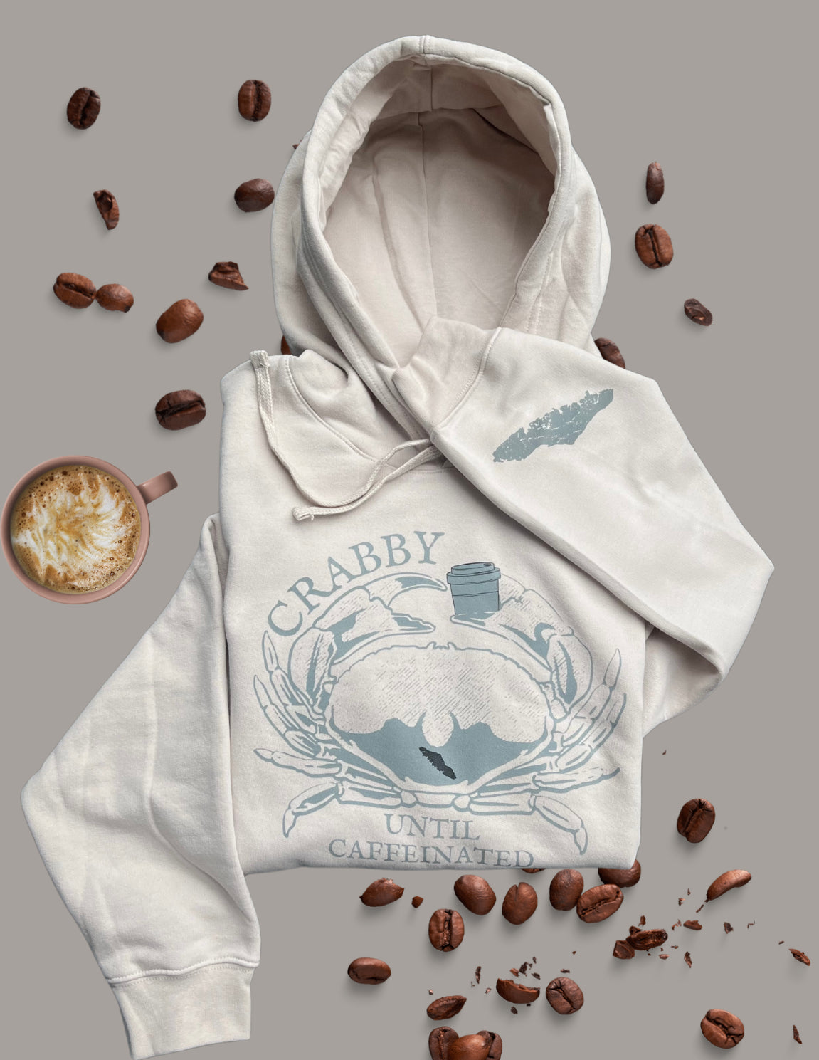 Crabby Until Caffeinated Hoodie
