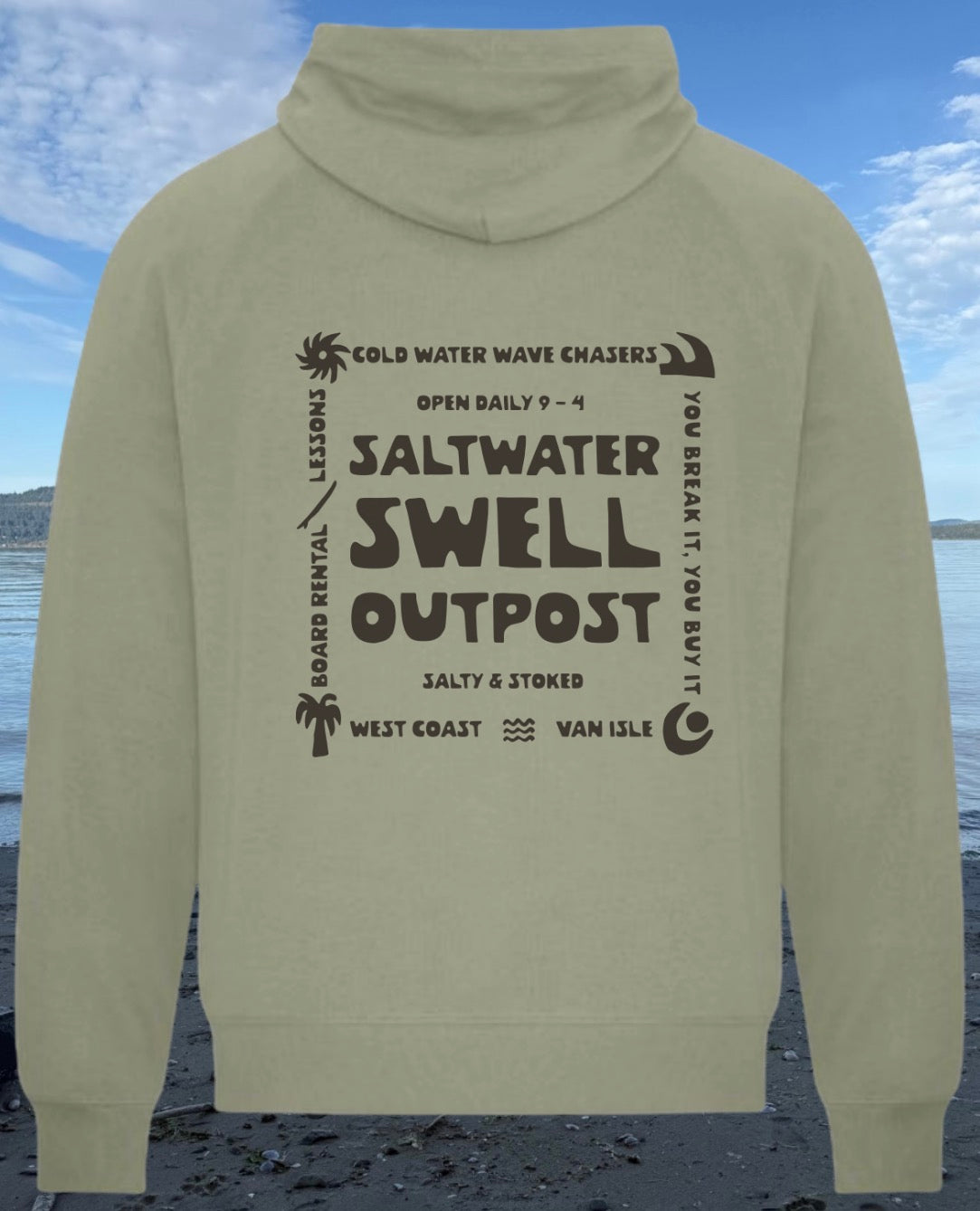 Vancouver Island Saltwater Swell Lightweight Hoodie | Lincoln&Grae