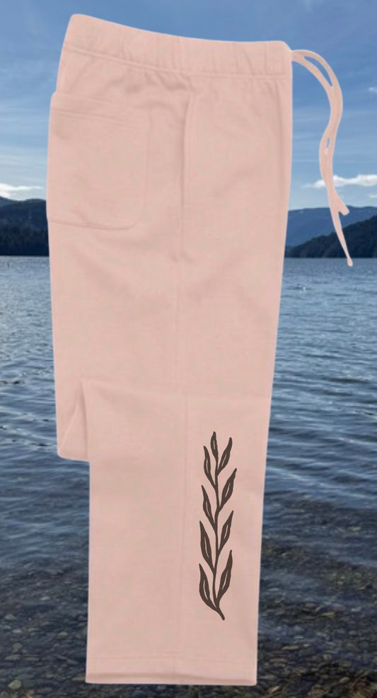 Vancouver Island Seaweed Open Bottom Sweatpants | Lincoln&Grae