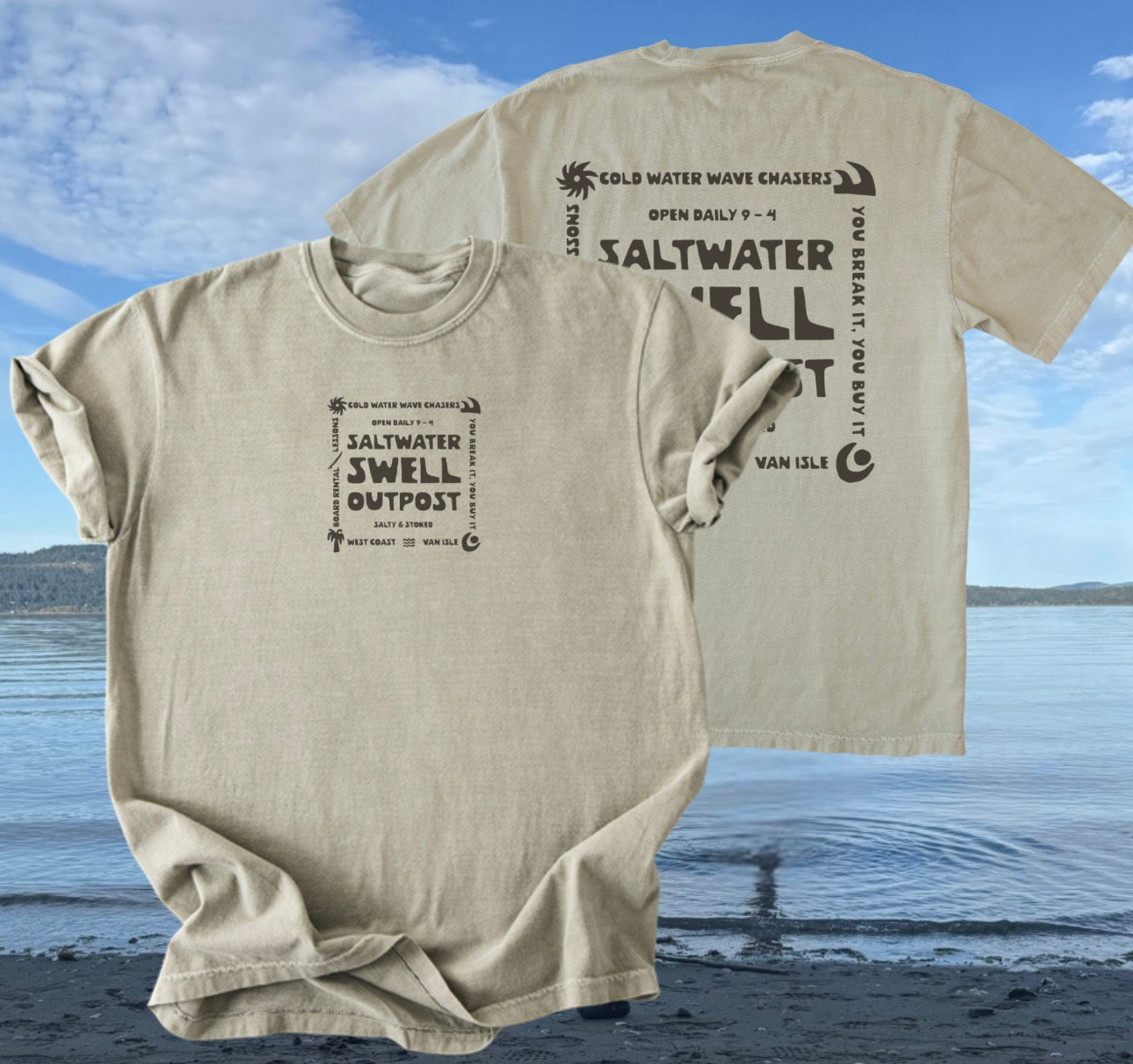 Vancouver Island Saltwater Swell Tee | Lincoln&Grae