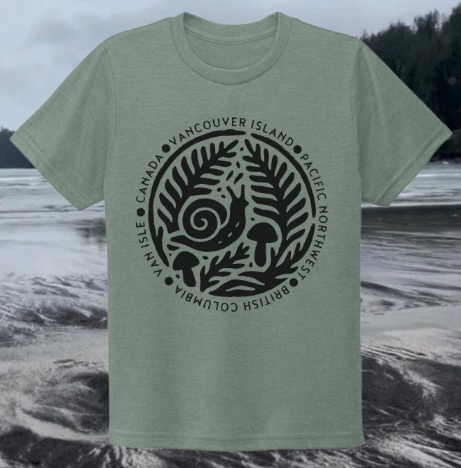Vancouver Island Forest Floor Organic Cotton Tee | Lincoln&Grae