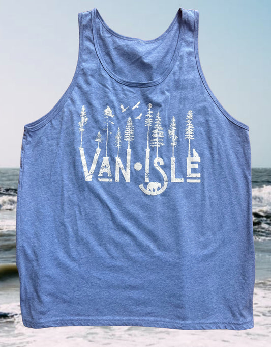 Men’s Tri Blend Written In The Trees Tank