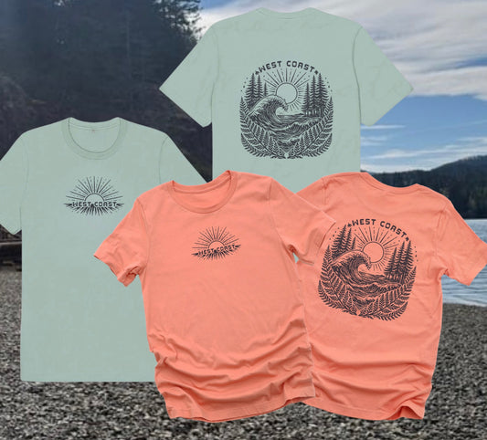 West Coast Wave - Vancouver Island Tee | Lincoln&Grae