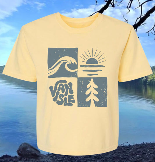 Van Isle Retro Women’s Cropped Tee | Lincoln&Grae