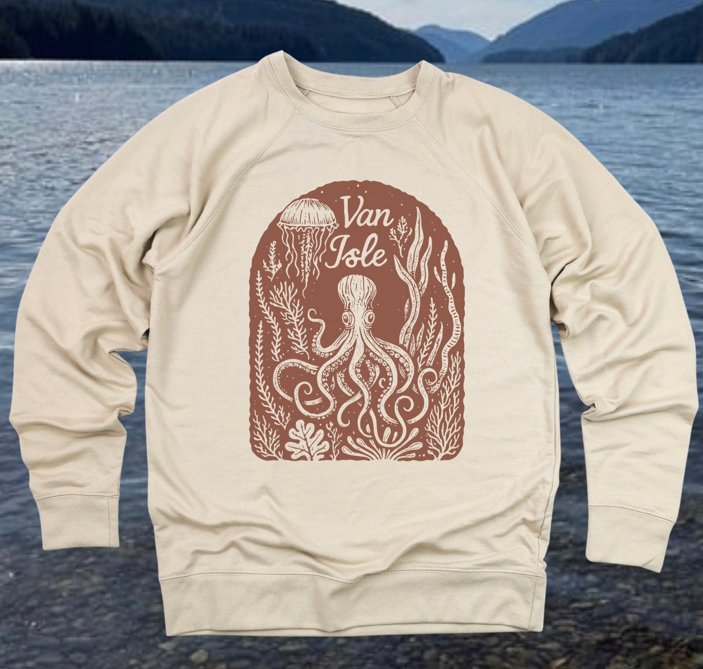 Vancouver Island Octopus Crewneck