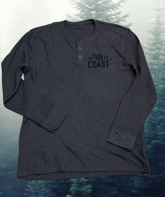 Men’s Waffle Knit Thermal Henley