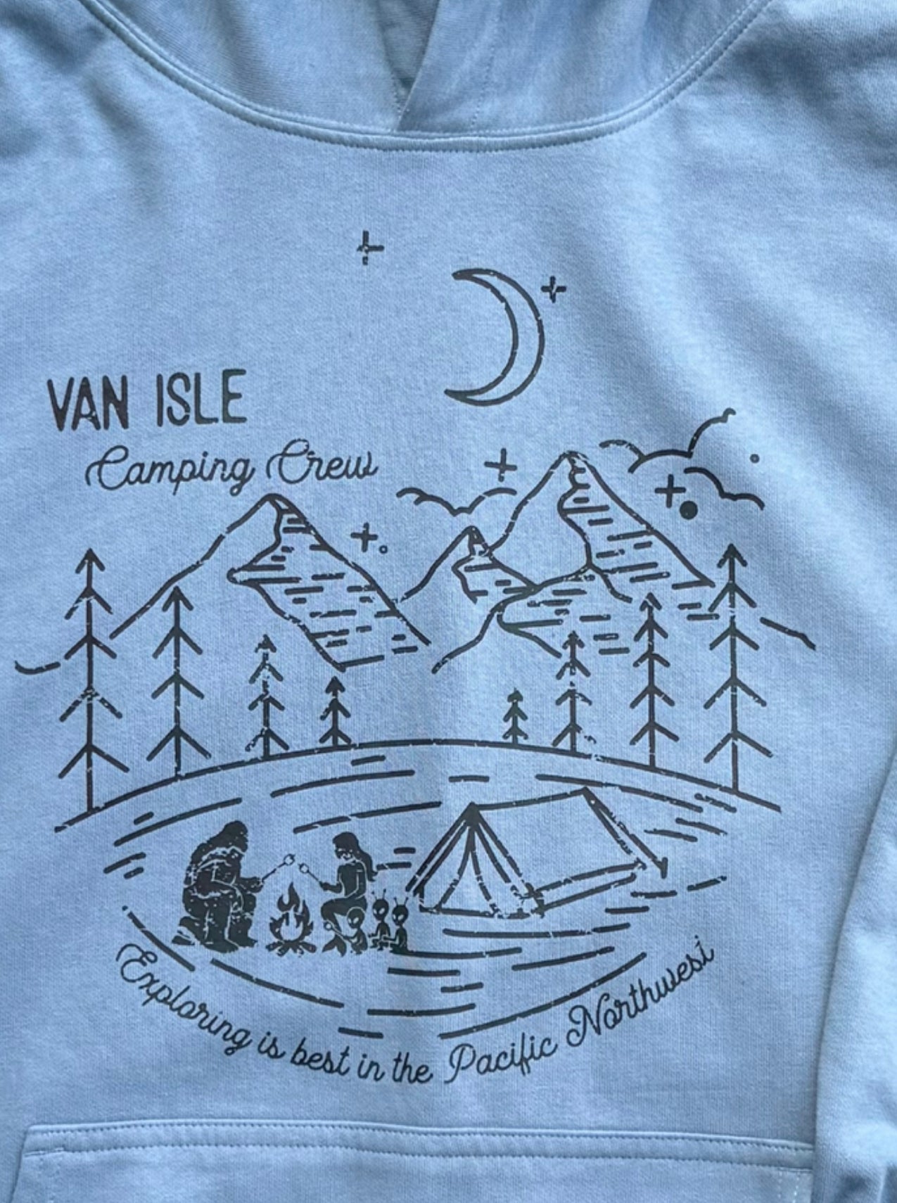 Van Isle Camping Crew Hoodie