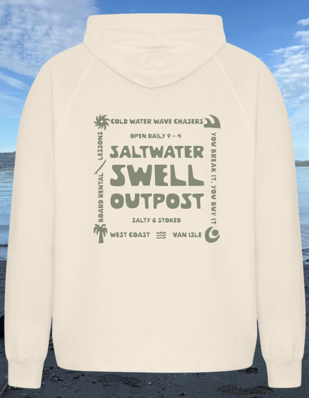 Vancouver Island Saltwater Swell Lightweight Hoodie | Lincoln&Grae