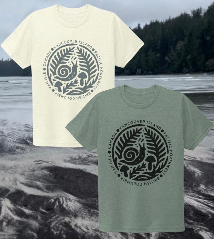 Vancouver Island Forest Floor Organic Cotton Tee | Lincoln&Grae