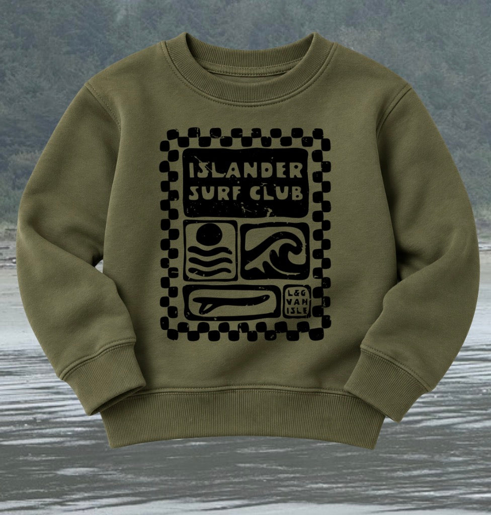Islander Surf Club Kids/Youth Crewneck | Lincoln&Grae