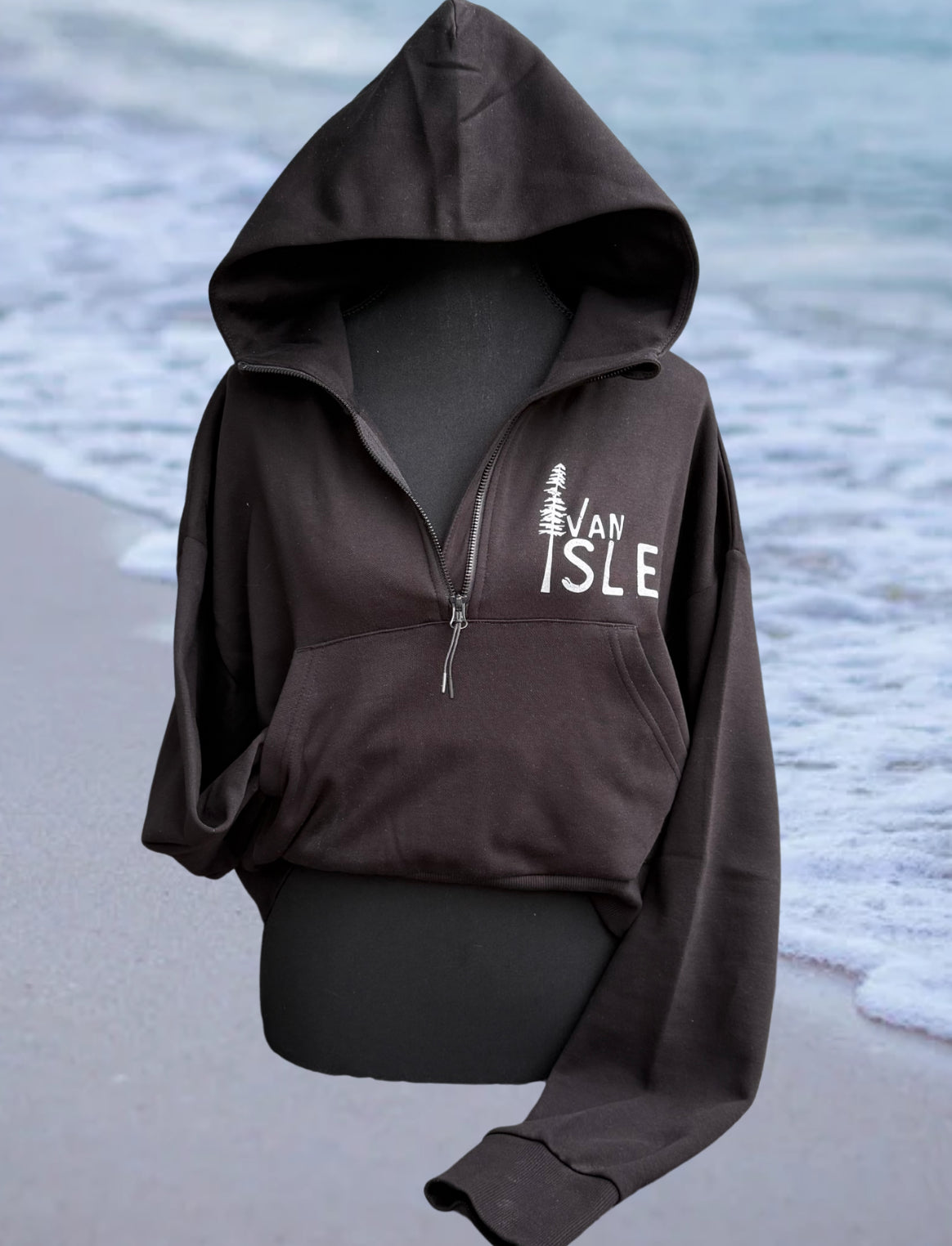 Van Isle Cropped Half Zip