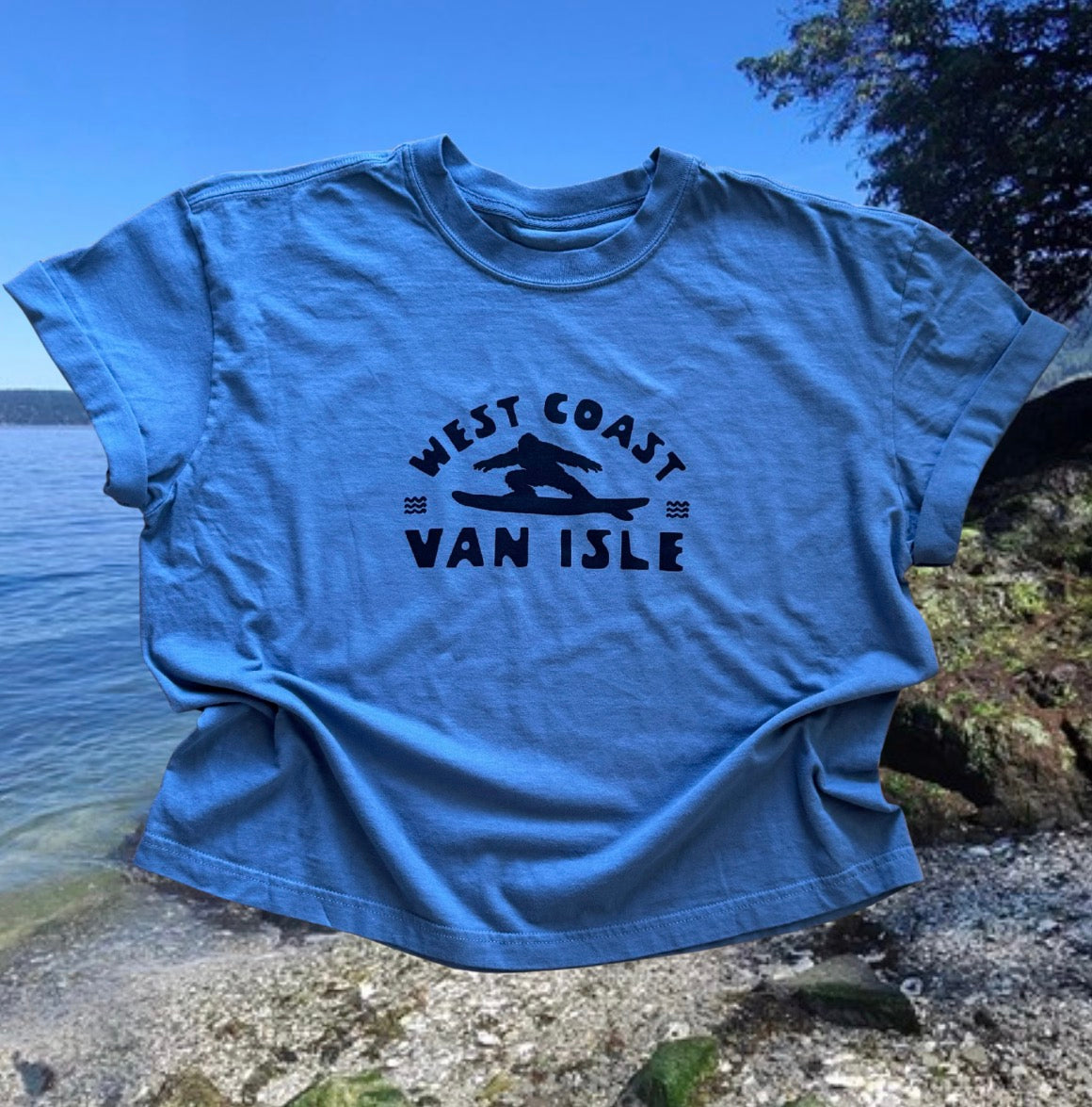 Vancouver Island Surf-Squatch  Cropped Tee | Lincoln&Grae