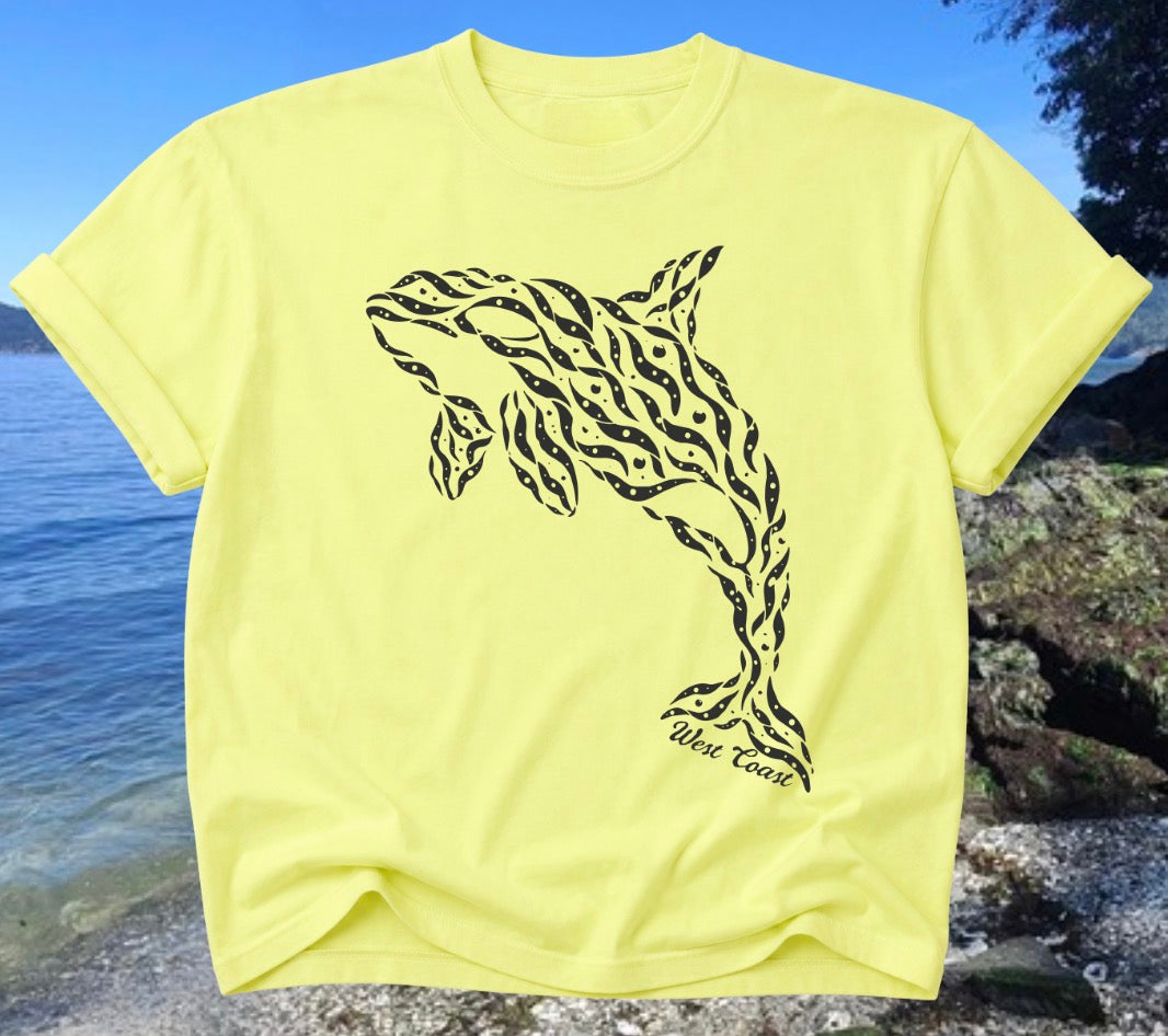 Orca Kelp Ladies Cropped Tee | Lincoln&Grae