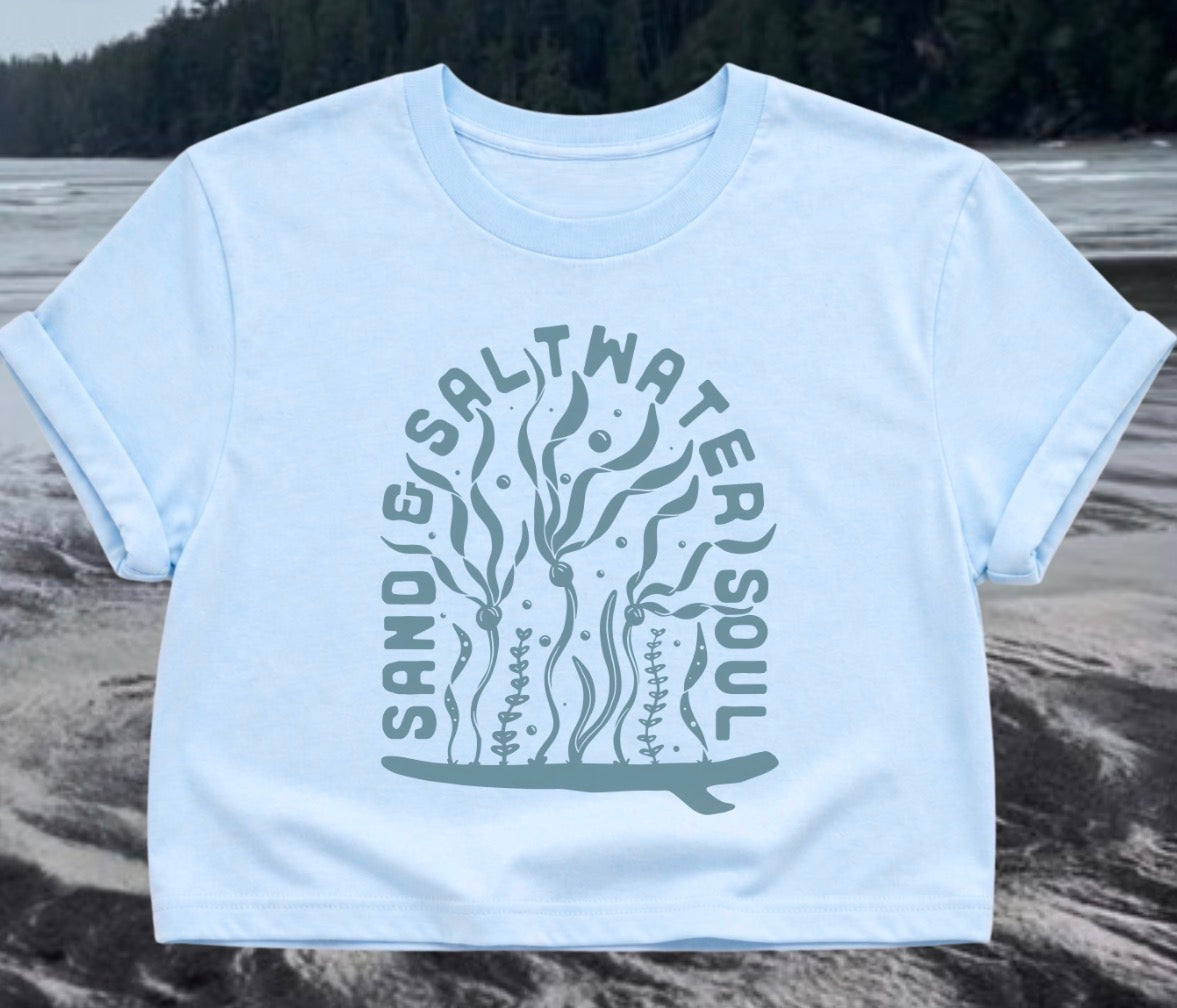 Sand & Saltwater Soul V 2.0 Slightly Cropped Tee | Lincoln&Grae