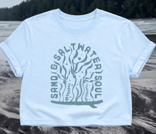 Sand & Saltwater Soul V 2.0 Slightly Cropped Tee | Lincoln&Grae
