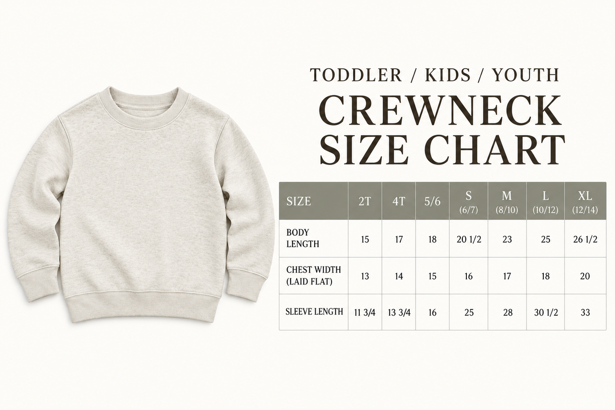 Coastal Christmas Tree Kids/Youth Crewneck | Lincoln&Grae | Van Isle