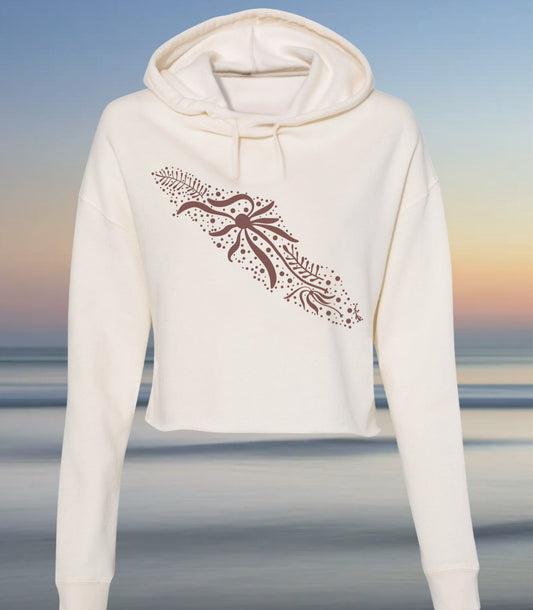 Bubbles & Bull Kelp Cropped Hoodie
