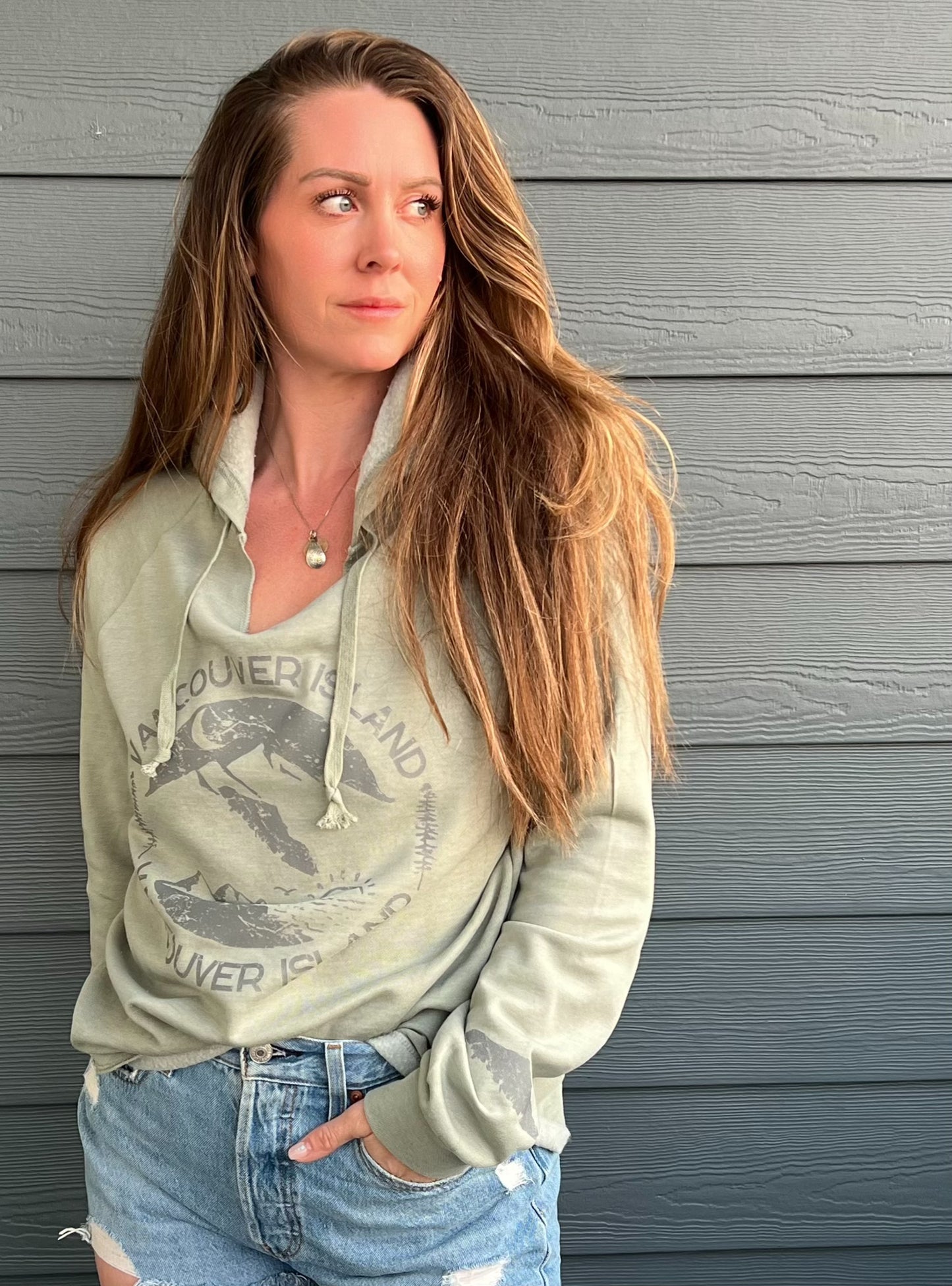 Vancouver Island Women’s V-Neck Hoodie