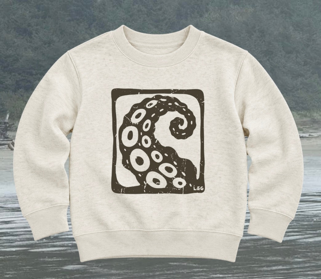 Tentacle Kids/Youth Crewneck | Lincoln&Grae | Van Isle