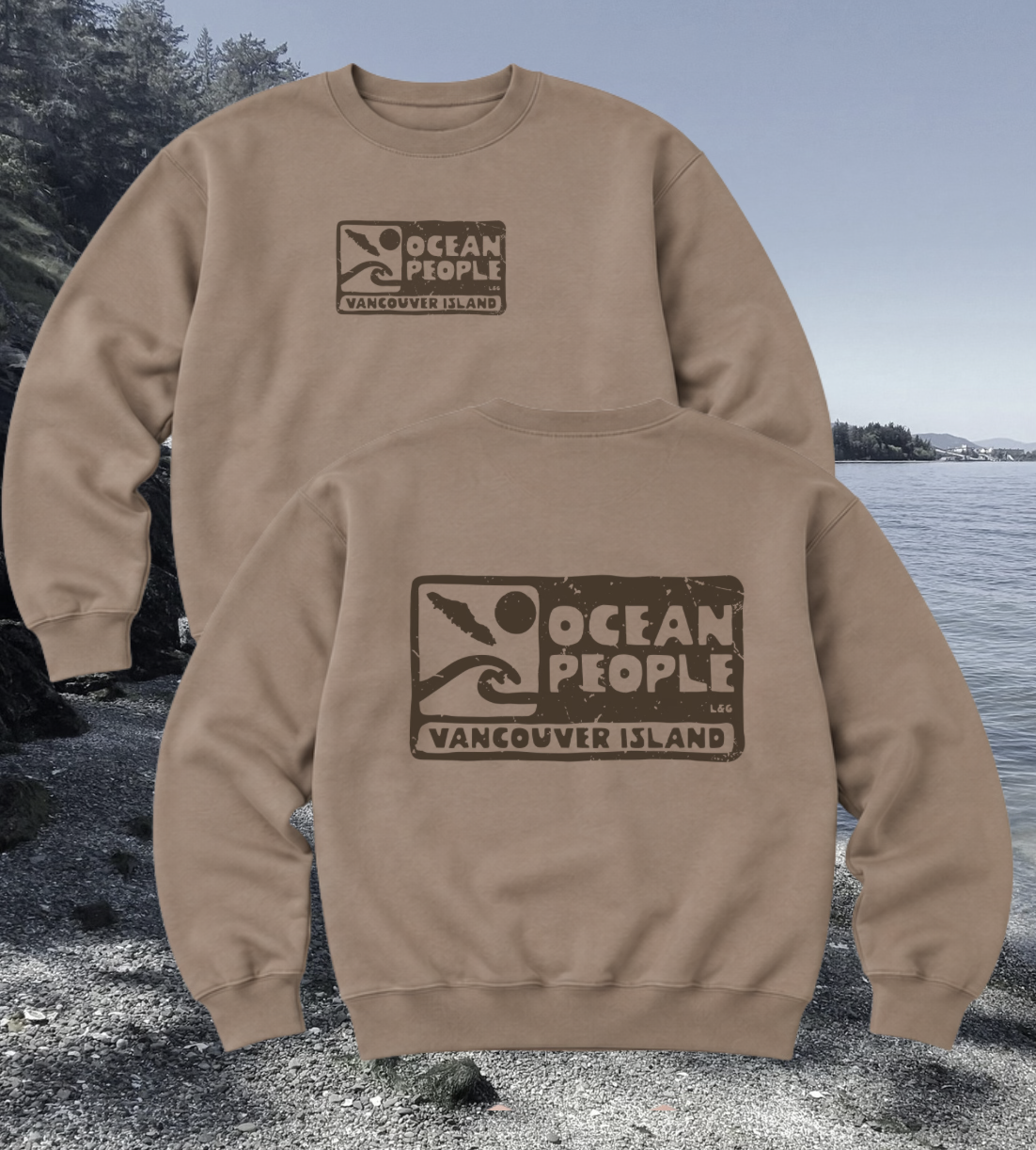 Vancouver Island Ocean People Crewneck