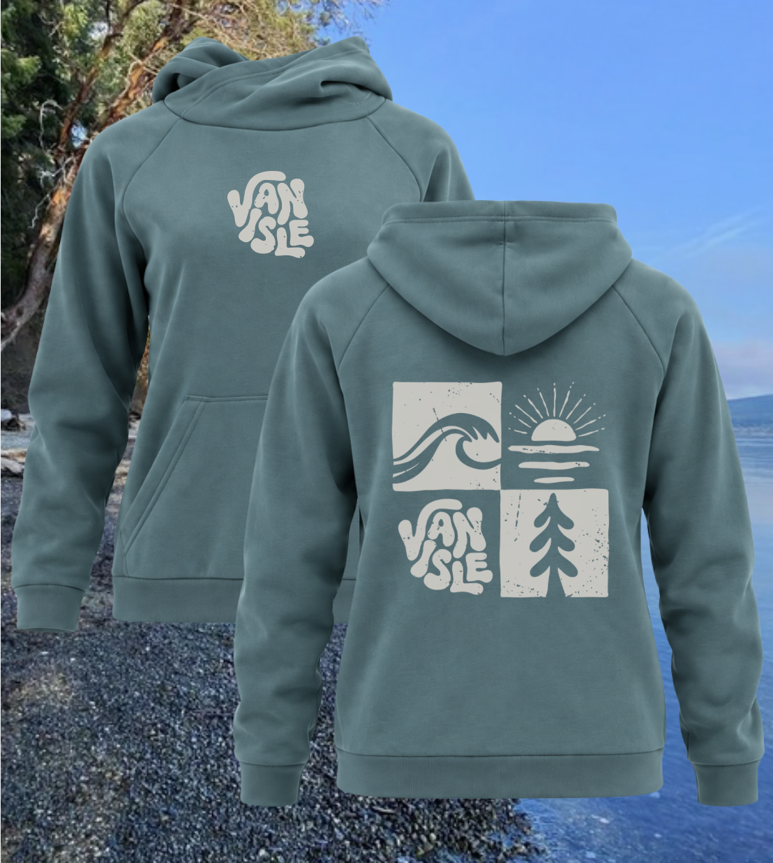 Women’s Crossover Scuba Neck Hoodie | Lincoln&Grae
