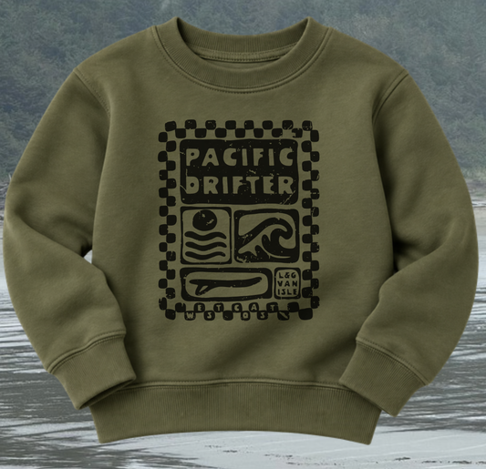 Pacific Drifter Kids/Youth Crewneck | Lincoln&Grae